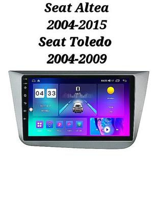 Магнітола android seat altea, toledo, 2/32, 4 ядра + рамка!