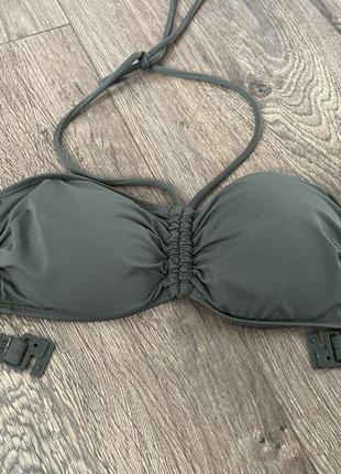 Верх від купальника хакі болотний від h&m