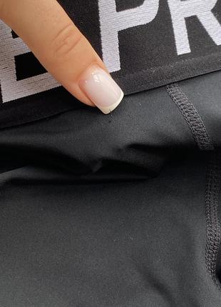 Спортивные лосины nike pro черные3 фото