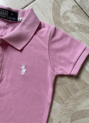 Футболка поло для девочки 104 см 4 года