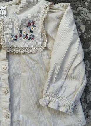 Рубашка с вышитым воротником lc w4 фото