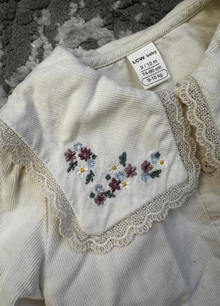 Рубашка с вышитым воротником lc w3 фото