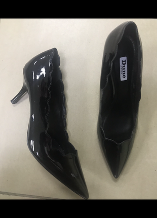 Лаковые туфлы лодочки ряд каблук туфли в стиле zara