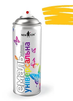 Емаль 1023 жовта універсальна аерозоль 400мл newton