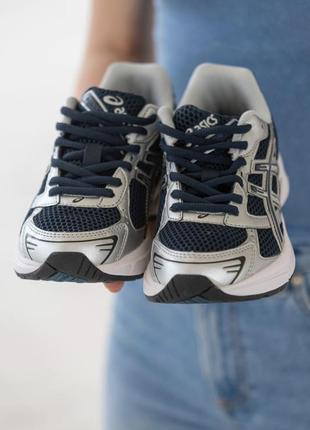 Кроссовки асикс asics asics gel-1130 silver blue white