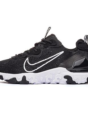 Чоловічі кросівки nike react vision black-white 2