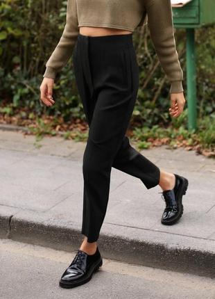 Брюки с высокой zara