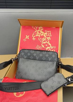 🎆мужская сумка кроссбоди louis vuitton 3в1
