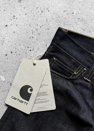 Carhartt wip women’s dark blue new buccaneer pant skinny jeans rinse wash hanford with tags жіночі, нові джинси з бірками5 фото
