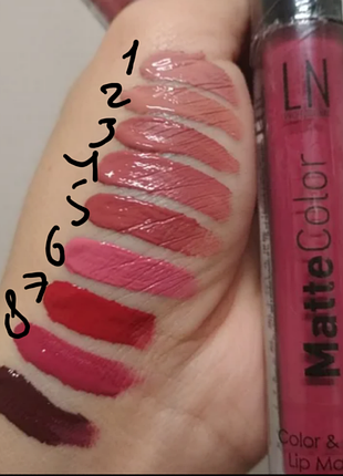 Ln professional matte color жидкая матовая помада