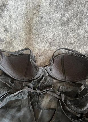 Чорний пеньюар нічна