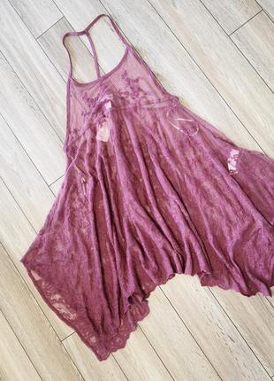 Новая пляжная туника кружево, сарафан forever 21