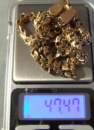 Золотий ланцюжок і браслет 583 проба довжина 56 см. і 23 см. вага 62 08. г. ссер8 фото