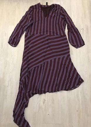 Y.a.s. сукня асиметрична у смужку, l/xl5 фото