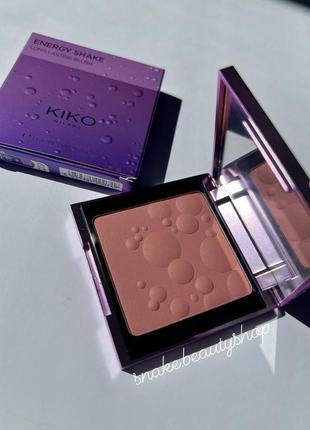 Рум'яна kiko milano energy shake long lasting blush стійкі матові румʼяна кіко мілано