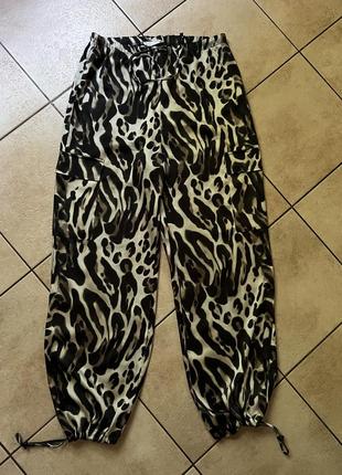 Штаны карго лево с утяжками