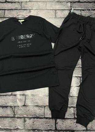 Мужской костюм burberry футболка брюки1 фото