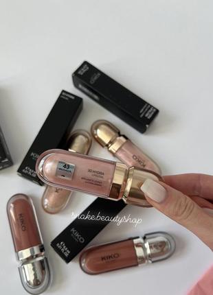 Блеск kiko milano 3d hydra lipgloss. блеск для губ кико 43
