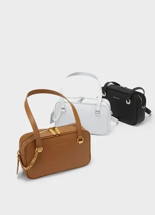 (1047) charles＆keith нове надходження на весну сумка  маленька квадратна