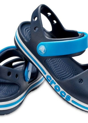 Crocs крокс детские босоножки сандалии bayaband sandal navy blue
