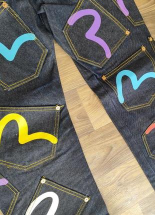 Мужские джинсы трубы репер style с кармашками