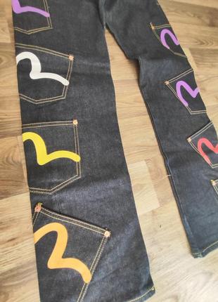 Мужские джинсы трубы репер style с кармашками