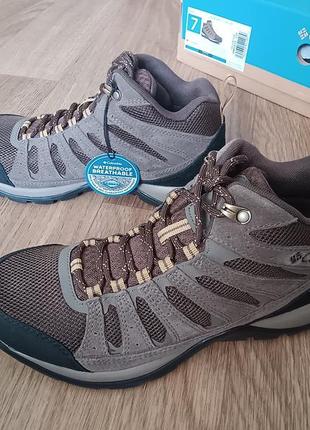 Трекинговые ботинки водонепроницаемые кроссовки columbia redmond v2 mid waterproof hiking