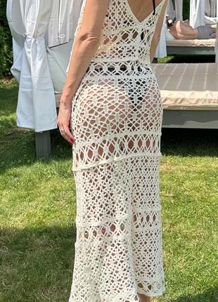 Пляжне плаття сукня вʼязане сітка по типу hm