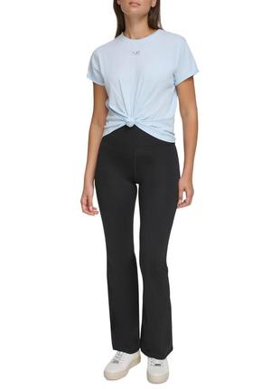 Женская футболка dkny с декоративным узлом