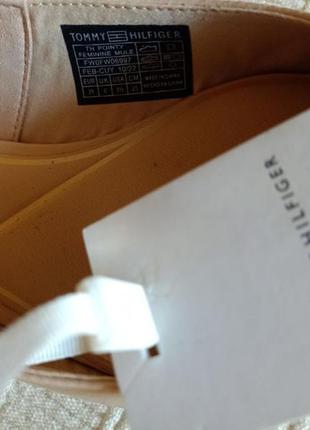 Tommy hilfiger женские  кожаные мюли4 фото