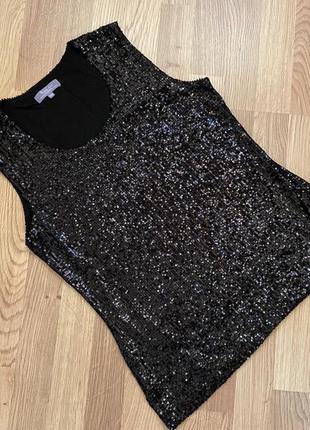 Майка блуза святкова блискуча з пайєтками michele hope