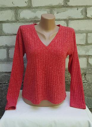 Укорочений джемпер в рубчик zara