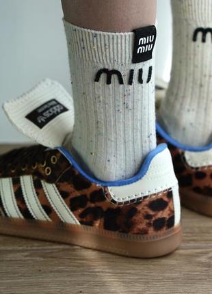 Adidas LOW x wales bonner leopard brown | 382 фото