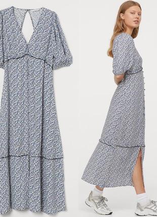 Фантастична сукня з відкритою спинкою /квітковий принт h&m