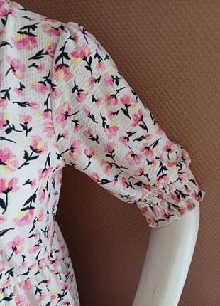 Летнее платье с коротким рукавом4 фото