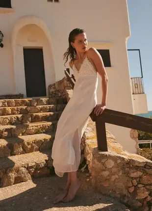 Платье в пижамном стиле h&m 1238297001