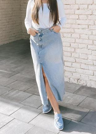 Джинсова спідниця zara