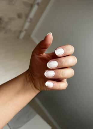 Накладные ногти французский маникюр 💅