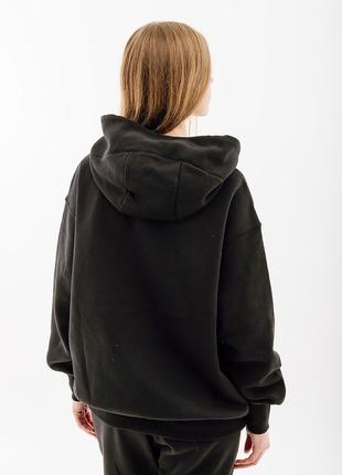 Женское худи nike w nsw phnx flc os po hoodie черный l (7ddq5860-010 l)2 фото
