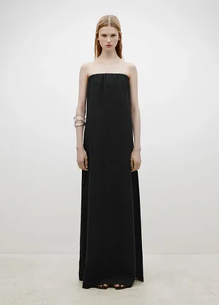 Massimo dutti limited edition довга сукня без бретелей розмір м