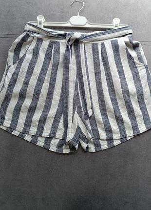 Женские шорты в полоску, с поясом, размер m,l,xl2 фото