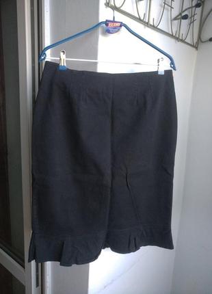 Стильна спідниця олівець ексклюзив джинс котон l xl size xxl