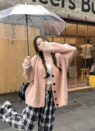 Брюки палаццо вільного крою в клітинку штани широкі прямі на високій посадці стильні базові чорні червоні4 фото