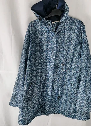 Парка вітровка з капюшоном куртка парка в квіти