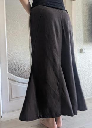 Linen and silk льняна  спідниця юбка довга з льону максі юбка льон гарна спідниця2 фото