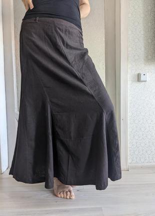 Linen and silk льняная юбка юбка длинная из льна макси юбка лен красивая юбка