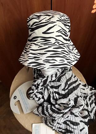 Суперський дует панама+великий шарф/парео primark.