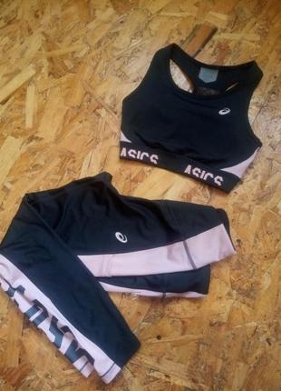 Лосины и топ комплект спортивный asics