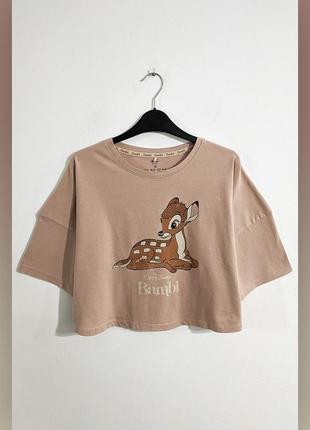 Футболка обʼємна вкорочена primark disney
