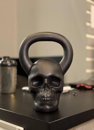 Гиря 16 кг череп (human skull), дизайнерська гиря на подарунок3 фото